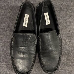 Steve Madden Classic Black Leather Loafers